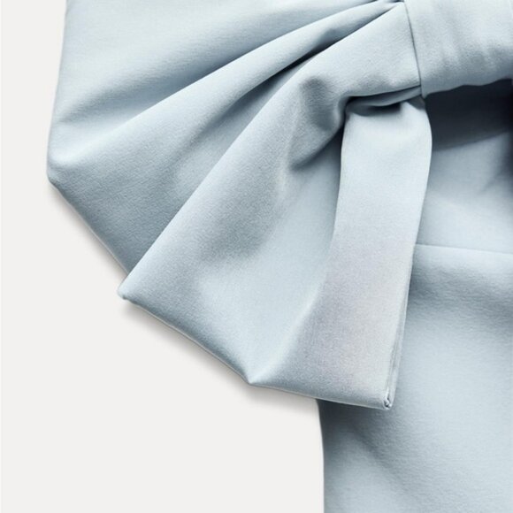 ZARA STRAPLESS BOW DRESS - Picture 7 of 7